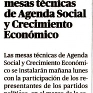 Se instalan las mesas técnicas de Agenda Social y Crecimiento Económico