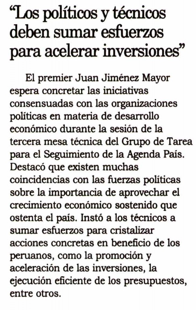 "Los políticos y técnicos deben sumar esfuerzos para acelerar inversiones"