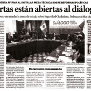 Puertas están abiertas al diálogo