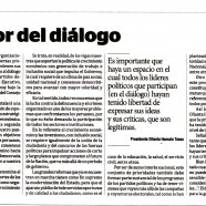 El valor del diálogo (editorial)