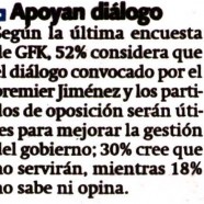 Apoyan diálogo