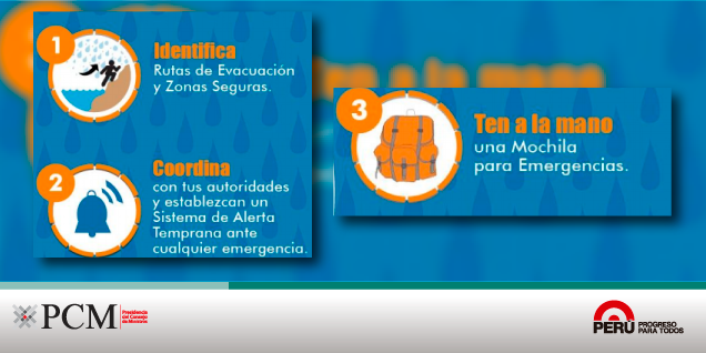 INDECI recomienda medidas de protección ante lluvias intensas en Chosica y chaclacayo