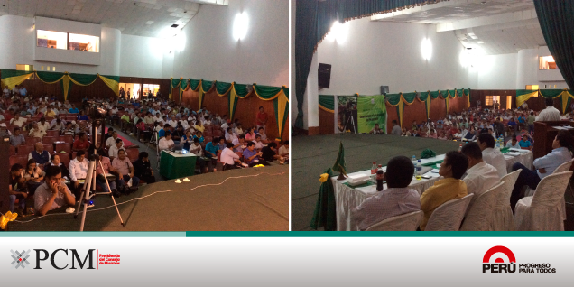 PCM organiza mesa de trabajo para fortalecer la asociatividad empresarial en la zona del Huallaga