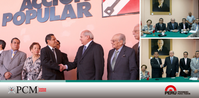Presidente del Consejo de Ministros saluda vocación democrática de Acción Popular