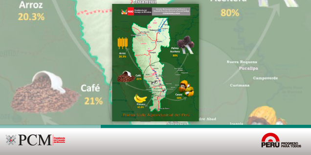 PCM: El Huallaga se convirtió en el primer valle productivo agrícola del Perú