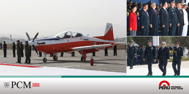 Jefe del Gabinete asiste a ceremonia de entrega del primer avión de instrucción básica KT-1P coproducido en el Perú