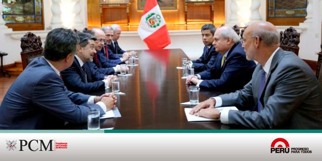 Pedro Cateriano recibió a delegación de diputados españoles