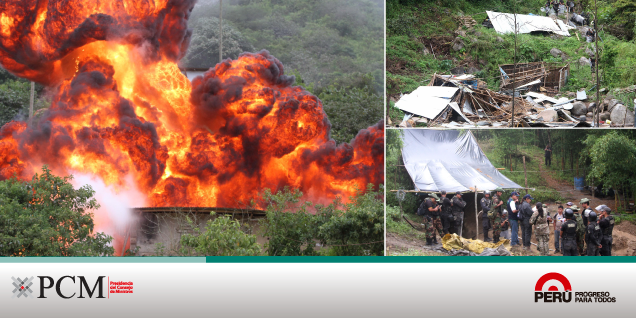 Más de 20 campamentos de minería ilegal se destruyeron en Piura