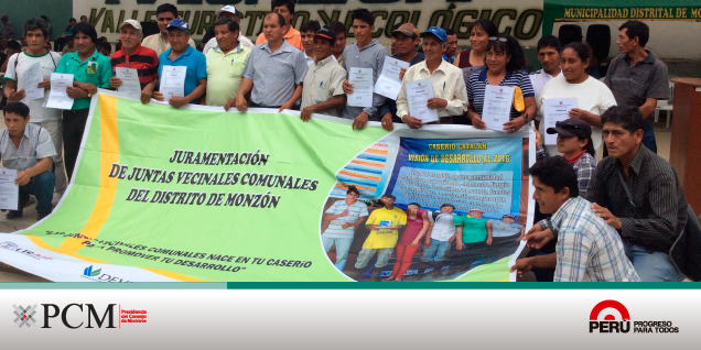 PCM organizó reunión informativa sobre proyectos para el distrito de Monzón en la región Huánuco