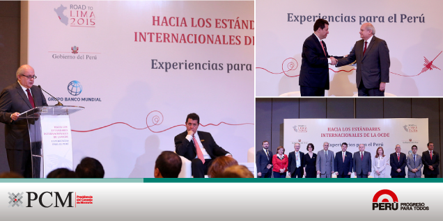 Pedro Cateriano: Colaboración con la OCDE permitirá avanzar en temas vitales para lograr un crecimiento sostenido de largo plazo