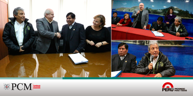 Presidente del Consejo de Ministros se reunió con Gobernador Regional de Puno