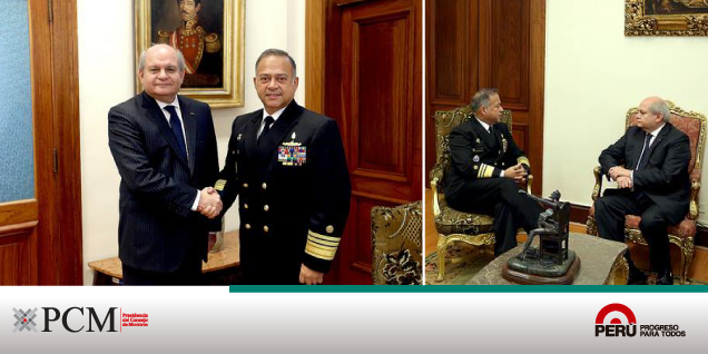 Pedro Cateriano se reunió con primer militar peruano que presidirá la Junta Interamericana de Defensa