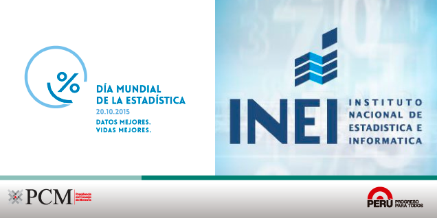 INEI: Perú celebrará Día Mundial de la Estadística en octubre próximo