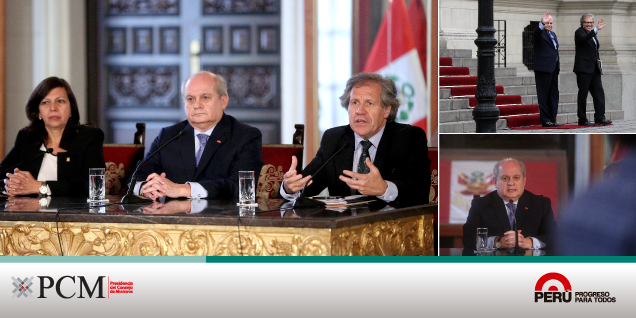 Pedro Cateriano: Gobierno peruano ratifica apoyo permanente a nuevo secretario general de la OEA