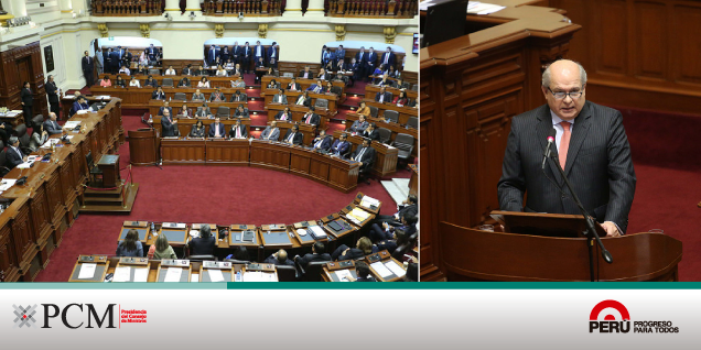 Presidente del Consejo de Ministros solicitó presentarse ante el Congreso de la República la próxima semana