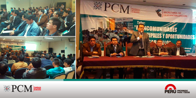 PCM capacita a cerca de 100 funcionarios ediles de Ayacucho y Huancavelica