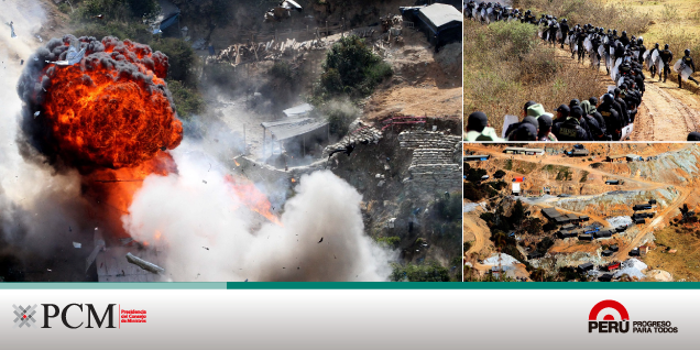 Destruyen 22 campamentos de minería ilegal en Cajamarca