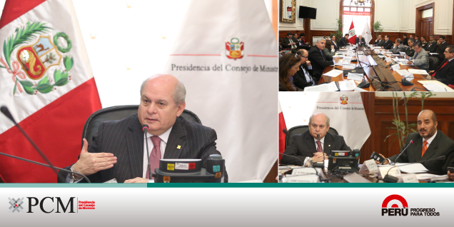 Presidente del Consejo de Ministros encabezó sesión del CONASEC