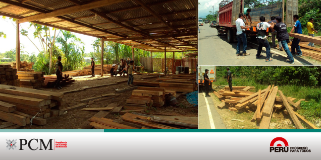 Decomisan 7 mil pies tablares de madera en operativo contra la tala ilegal en Amazonas