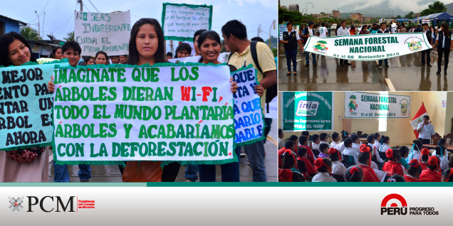 Entidades del Estado realizan actividades en el VRAEM durante Semana Forestal Nacional