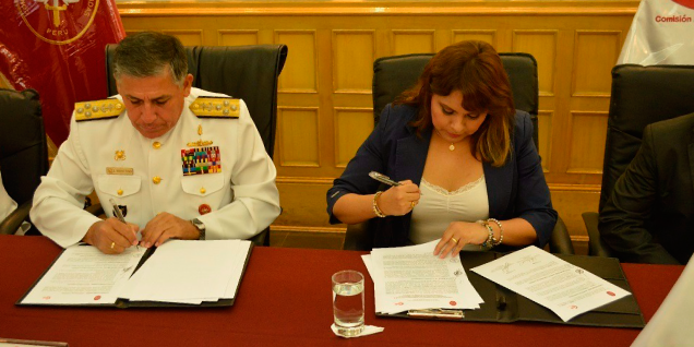 CONABI y CCFFAA firman convenio para luchar contra la corrupción y el crimen organizado
