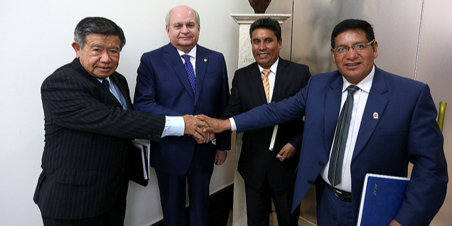 Jefe del Gabinete se reunió con gobernadores regionales de Huancavelica, Junín y Lima