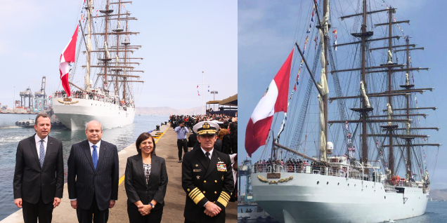 Jefe del Gabinete presidió ceremonia de zarpe del BAP “Unión” con motivo de su primer viaje de instrucción al extranjero