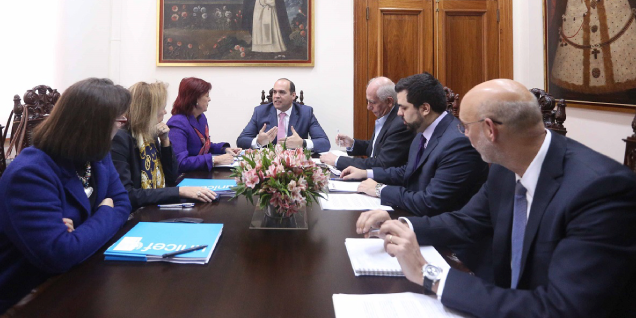 Gobierno y UNICEF ratifican compromiso por la niñez