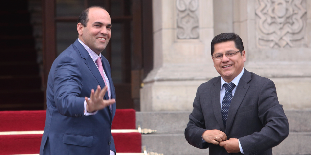 Fernando Zavala recibió a Eduardo Vega que presidirá Comisión Presidencial de Integridad