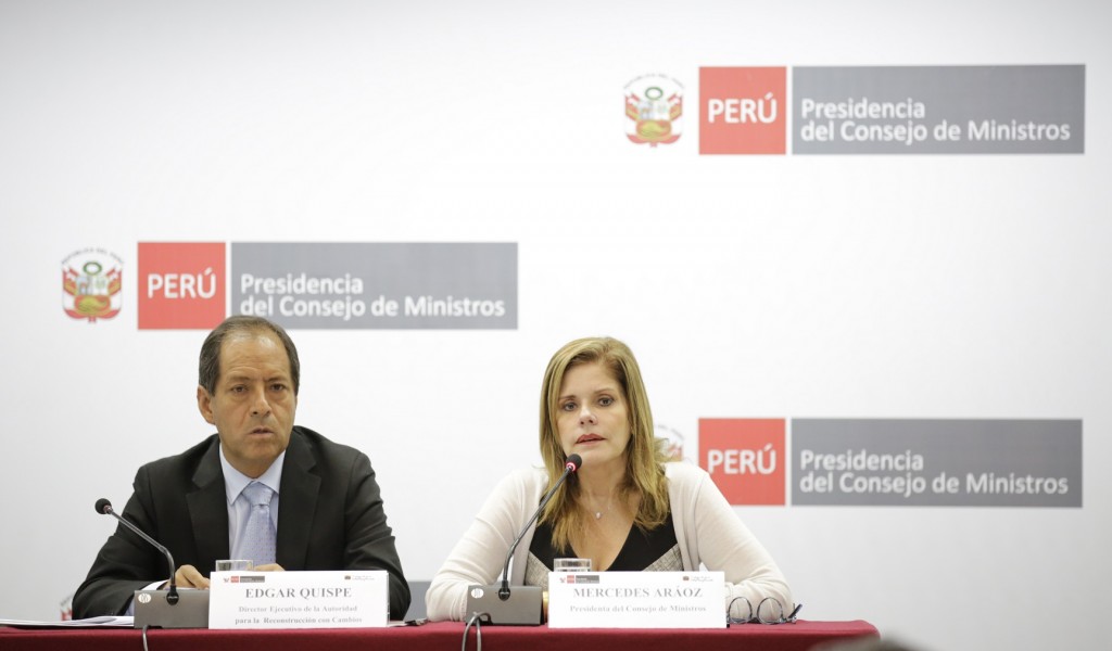 Mercedes Araoz anuncia plan de inversiones para acelerar Reconstrucción con Cambios este año