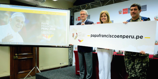 Jefa del Gabinete presenta página web informativa y de seguridad diseñada por visita del Papa Francisco